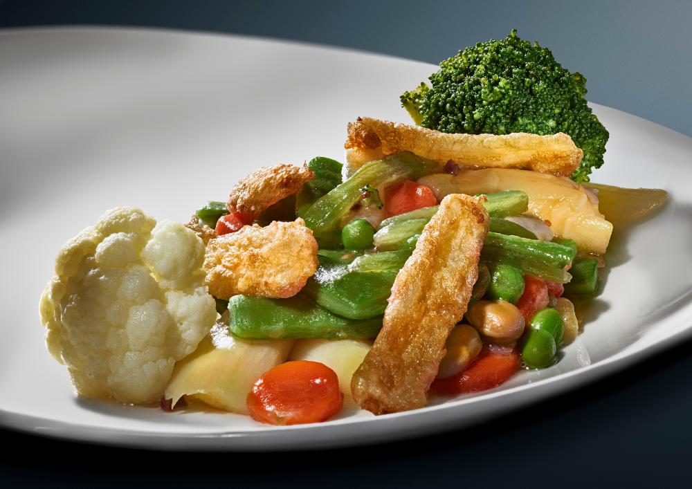 plato de varias verduras